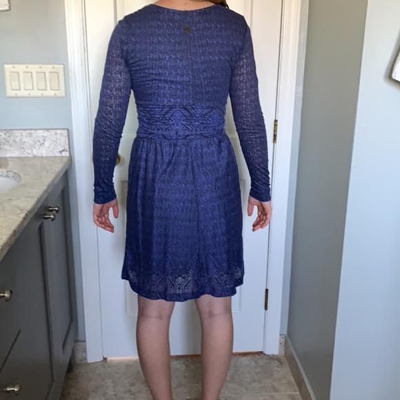 Athleta purple/blue “Packerita” long sleeved dress - Picture 5 of 10
